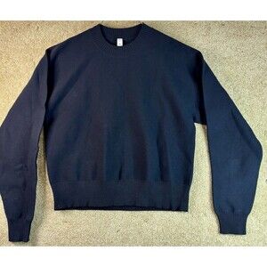 Lululemon Sweater Women's Size 6 Crop Black Ribbed Mock Turtleneck Knit